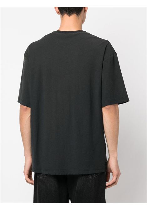 t-shirt logo relaxed fit unisex nero sbiadito ACNE STUDIOS | CL0196BM0